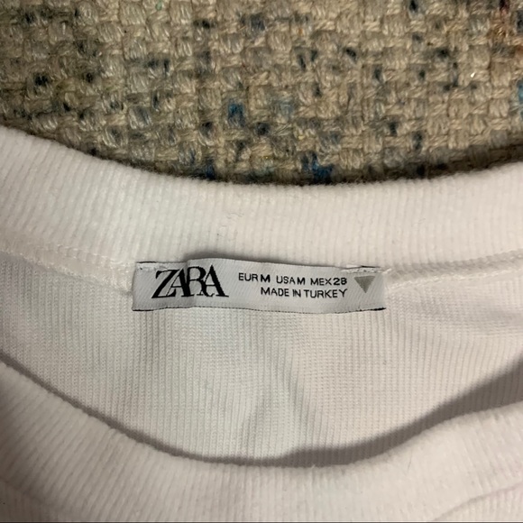 Zara Fancy white Tee - Picture 4 of 4